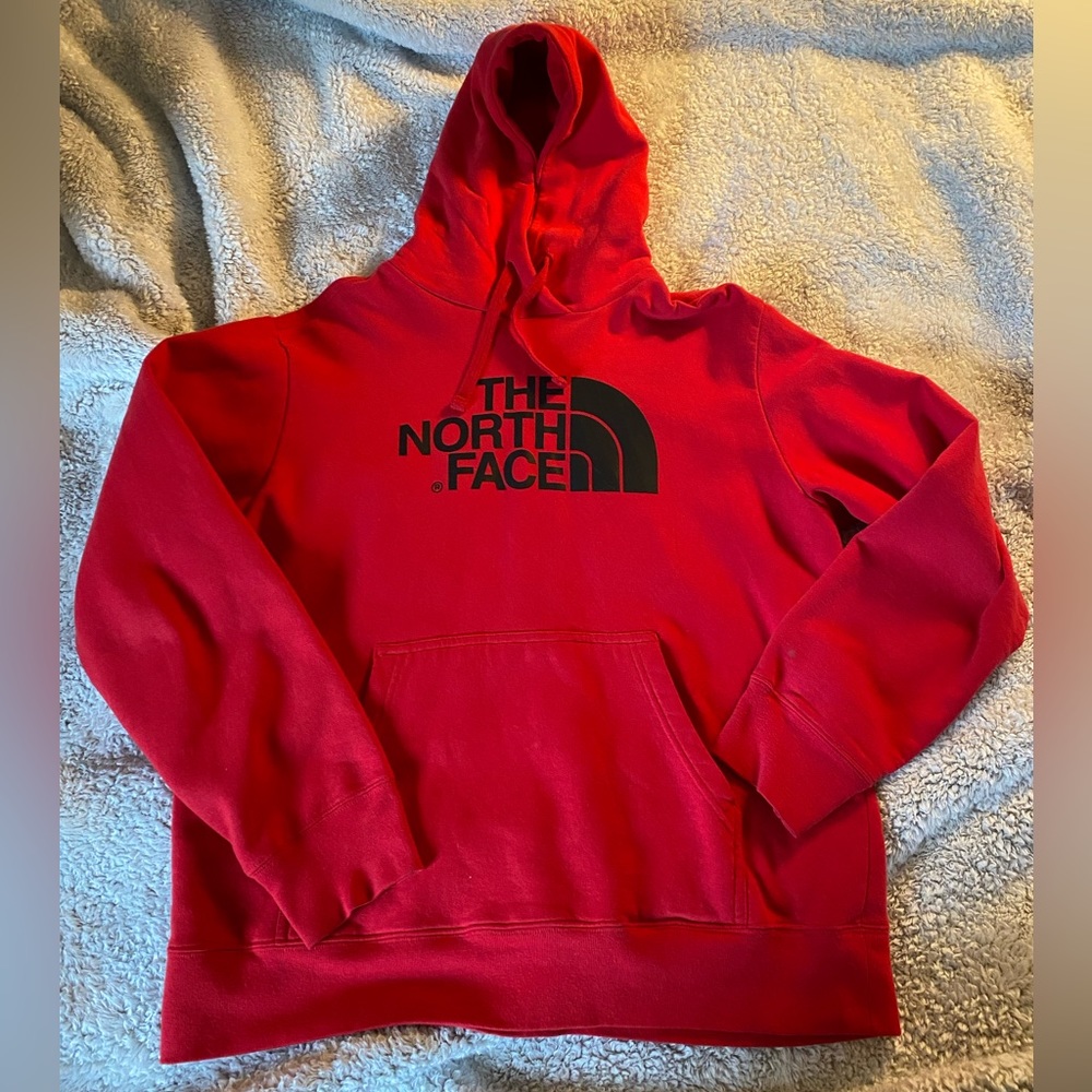 The North Face Hoodie - Large - Red/Black